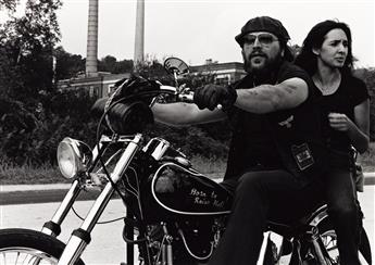 (MOTORCYCLE GANG) An ensemble of 31 images documenting the motorcycle gang named The Tribe, Port Chester, N.Y.
